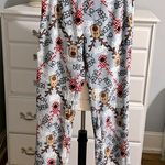 secret treasures Christmas Pajama Pants Soft Plush Reindeer Gray Loungewear Womens Medium New Photo 3