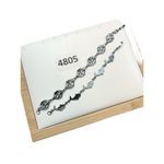 Double dolphin silver and mother of pearl shine tennis bracelet and single dolph Photo 1