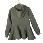 Eleven 60 Gray Peplum Hooded Sweater Jacket 1X Photo 4