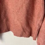 prAna  Women's Sweater Azure Medium balloon sleeve crewneck salmon pink soft Photo 6