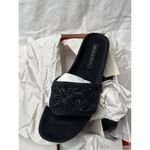 Donald Pliner Fifi Felt Wedge Boho Black Sandal 8.5 M Photo 3