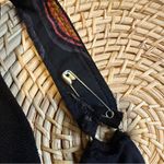 Free People  Paisley Tie Hem Crop Top Sleeveless Womens Large Black Photo 4