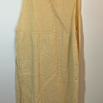 Flax  by Jeanne Engelhart Women’s Butter Yellow Linen Maxi Dress Medium Photo 0