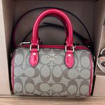 Coach Boxed Mini Rowan Crossbody With Hearts Key Ring In Signature CN751 Photo 1