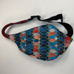 KAVU Rope Sling Backpack Bag Stained Glass Print Multi Pocket Photo 5