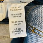 AGOLDE Blue Reworked 90's A-Line Pleated Paperbag Distressed Denim Skirt Size 26 Photo 8