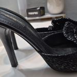 Dolce & Gabbana  Black Woven Mule Heels size 7 Made in Italy Photo 3