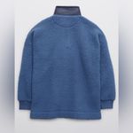 Aerie NWT Dream Sherpa Quarter Zip Sweatshirt Marbled Blue Size XL Photo 3
