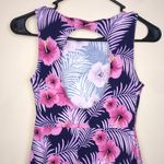 PINK - Victoria's Secret Victoria’s Secret PINK Women’s Floral Palm Leaf Open Back A-Line Mini Dress Photo 4