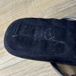 Joan Boyce Shies Silver Glitter Peep Toe Kitten Heel Slip Photo 6