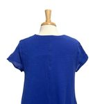 Soft Surroundings  Cotton Gauze Lightweight Shift Dress Pockets Blue size Medium Photo 4