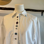 Brannan Street USA White Southwestern Embroidered Pearl Button Shirt Size 4 Photo 0
