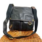 Fossil  Morgan Traveler Black Soft Pebble Leather Organizer Crossbody‎ Bag Brown Photo 0