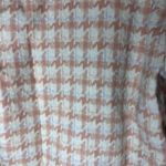 Houndstooth Pink Fur Trimmed Jacket Photo 5