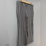 Anthropologie B/W Maeve Patterned Pull-On Bootcut Pants Size M EUC Photo 1