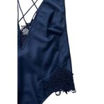 Victoria's Secret  Blue Satin Lace Bodysuit Women Size XS | 51-31* Photo 4
