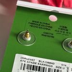 Kate Spade  Black Diamond Crystal Gumdrop Earrings Photo 5