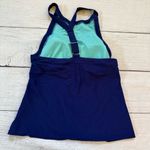 Adidas vortex v-back size large blue green swimsuit tankini top Photo 8