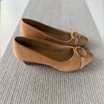 dexflex comfort Dexflex Tan Patent Suede Buckle Ponted Toe Wedge Heels Size 10 Photo 2