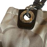 Coach  Alex Tan Brown Sateen Signature Tote Shoulder Bag Purse 14449 w/ Hang Tag Photo 2