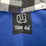 Blue Hooded Double Breasted Trench Coat Womens Size Small Casual Retro Fashion Photo 8