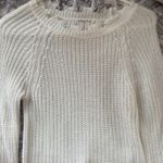 Distressed White Sweater Photo 0