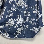 PaperMoon  Blue White Floral Racerback Tank‎ Top Women's XL Photo 5