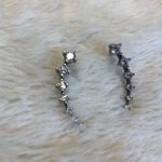 S925 Climber CZ Earrings EUC Silver Photo 1