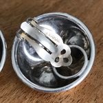 Vahan Vintage Alwand  Sterling Silver Dimpled Round Statement Clip On Earrings Photo 5