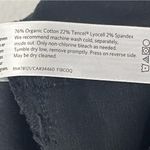 Eileen Fisher Black Organic Cotton Blend Elastic Waist Corduroy Pull On Pants Photo 3