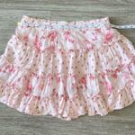 Altar'd State Altar’d state Baylor pink floral mini skirt - large Photo 3