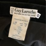 Guy Laroche Boutique Paris | Vintage Black Velvet Midi Skirt | 10 Photo 3
