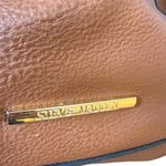 Steve Madden  Brown Vegan Leather Oversized Hobo Shoulder Bag & Wristlet Pouch Photo 4