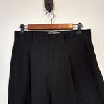 Everlane Womens City Stripe Way High Drape Pants Size 8 Black Viscose Wide Leg Photo 2