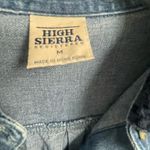 High Sierra Vintage Penguin Holiday Denim Button Up Sz Shirt Medium Jean Christmas Photo 3