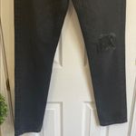 ZARA Women’s Black/Charcoal Streetwear Distressed Denim Jeans Photo 2