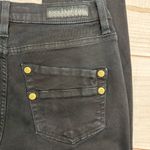 Rock & Republic Black Kashmere Skinny Jeans with Gold Tone Hardware Size 10 Photo 6
