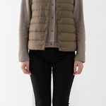 MUJI Collarless Down Vest Packable Lightweight Anti Photo 0