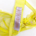 Savage X Fenty Ditsy Floral Limelight Unlined Mesh Lace Bralette Yellow Pink Photo 5