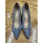 Stuart Weitzman Heels Womens 10 Blue Slip On Sparkle High Stiletto Heel Pump S35 Photo 1