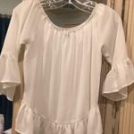 Gianni Bini white blouse top(can be off the shoulder) Photo 0