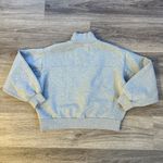 Everlane Gray Sweater High-Collar 1/4 Zip Sweatshirt Small Oversized Photo 2