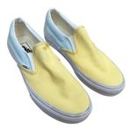 Vans Slip On Sneakers Pastel Yellow Blue Colorblock Waffle Sole Size W8 / M6.5 Photo 0