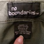 No Boundaries Size 3 Green Y2KVintage Knee Length Drawstring Cargo Utility Skirt Photo 3
