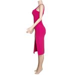 Amanda Uprichard  Landra Chain Strap Midi Dress, Magenta, XS Photo 6
