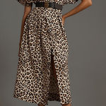 Anthropologie Exquise  Cotton Blend
Relaxed Leopard Tobie Shirt Dress Size XLarge Photo 0