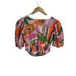 Banjanan Ariana Bloom Floral Print Puff Sleeve Cut Out Twist V Photo 10