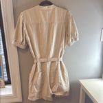 Evereve  Beige Button-Up Top Photo 3