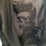 Fiorucci  Dark Grey Biker Jacket Cropped Rain Coat Lightweight size IT40 or 6 Photo 4