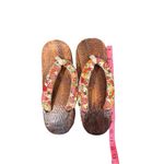 Japanese zōri synthetic wood slippers women's 7/8 Size undefined Photo 3